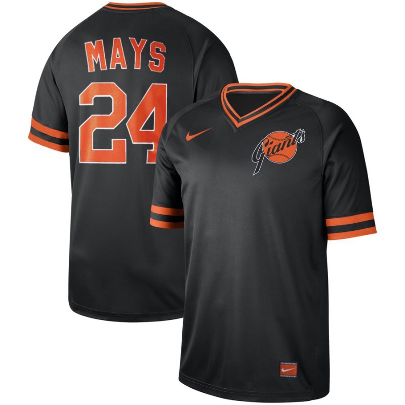 Men's San Francisco Giants #24 Willie Mays Navy Cooperstown Collection Legend Stitched MLB Jersey